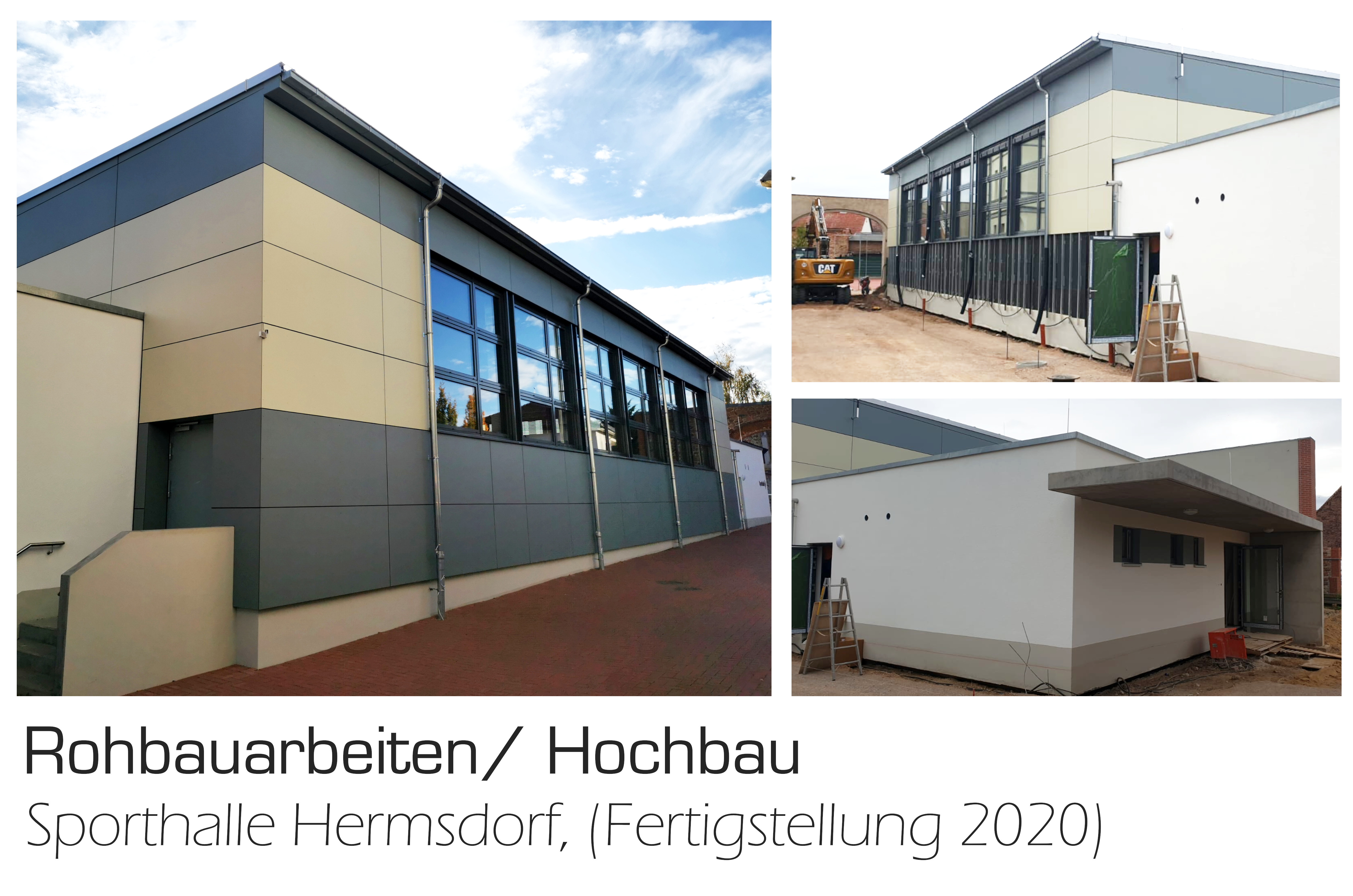 03 Hochbau Neubau Rohbauarbeiten Sporthalle Hermsdorf
