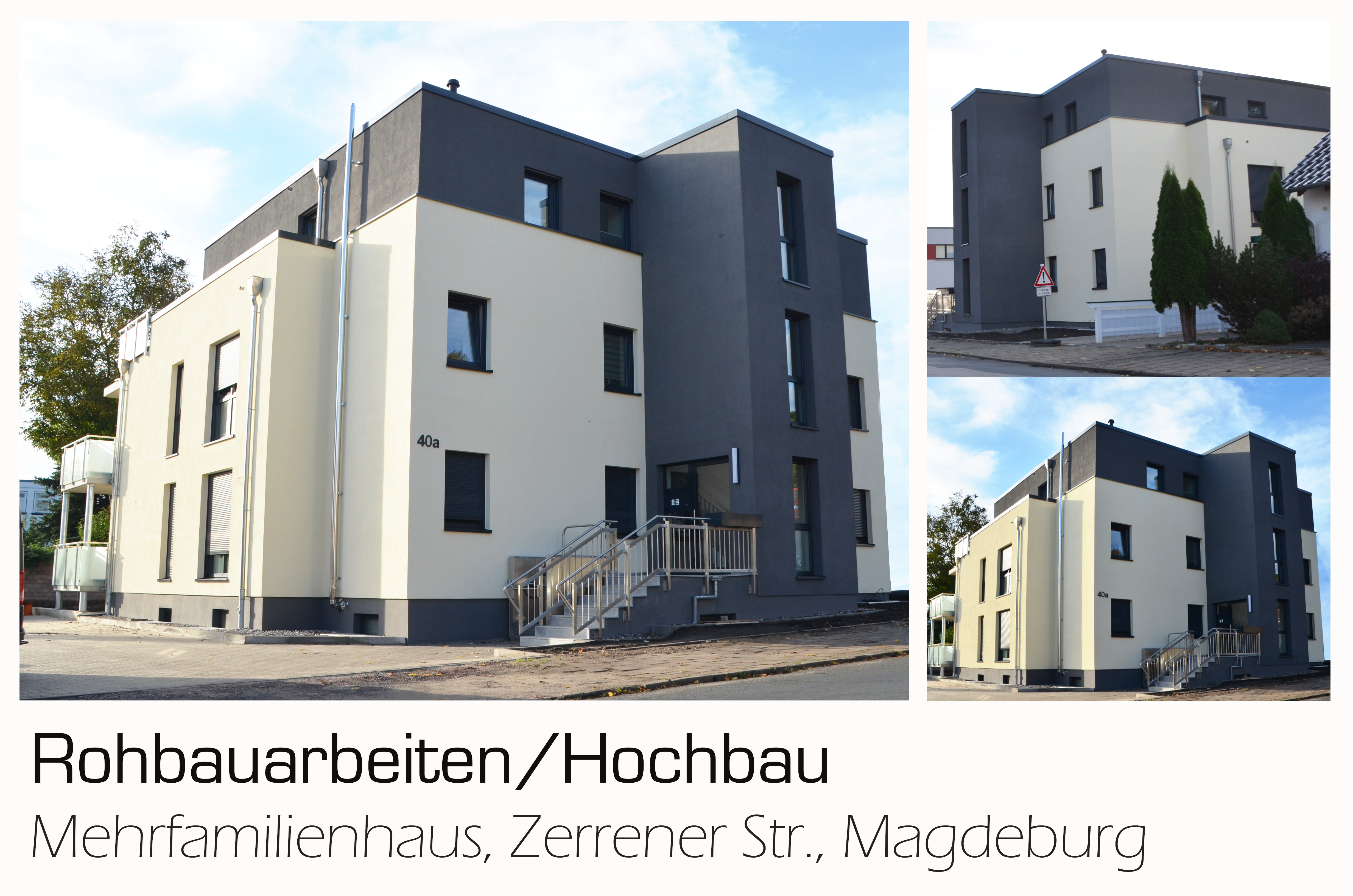 02 Hochbau Neubau Rohbauarbeiten Mehrfamilienhaus ZerrenerStr