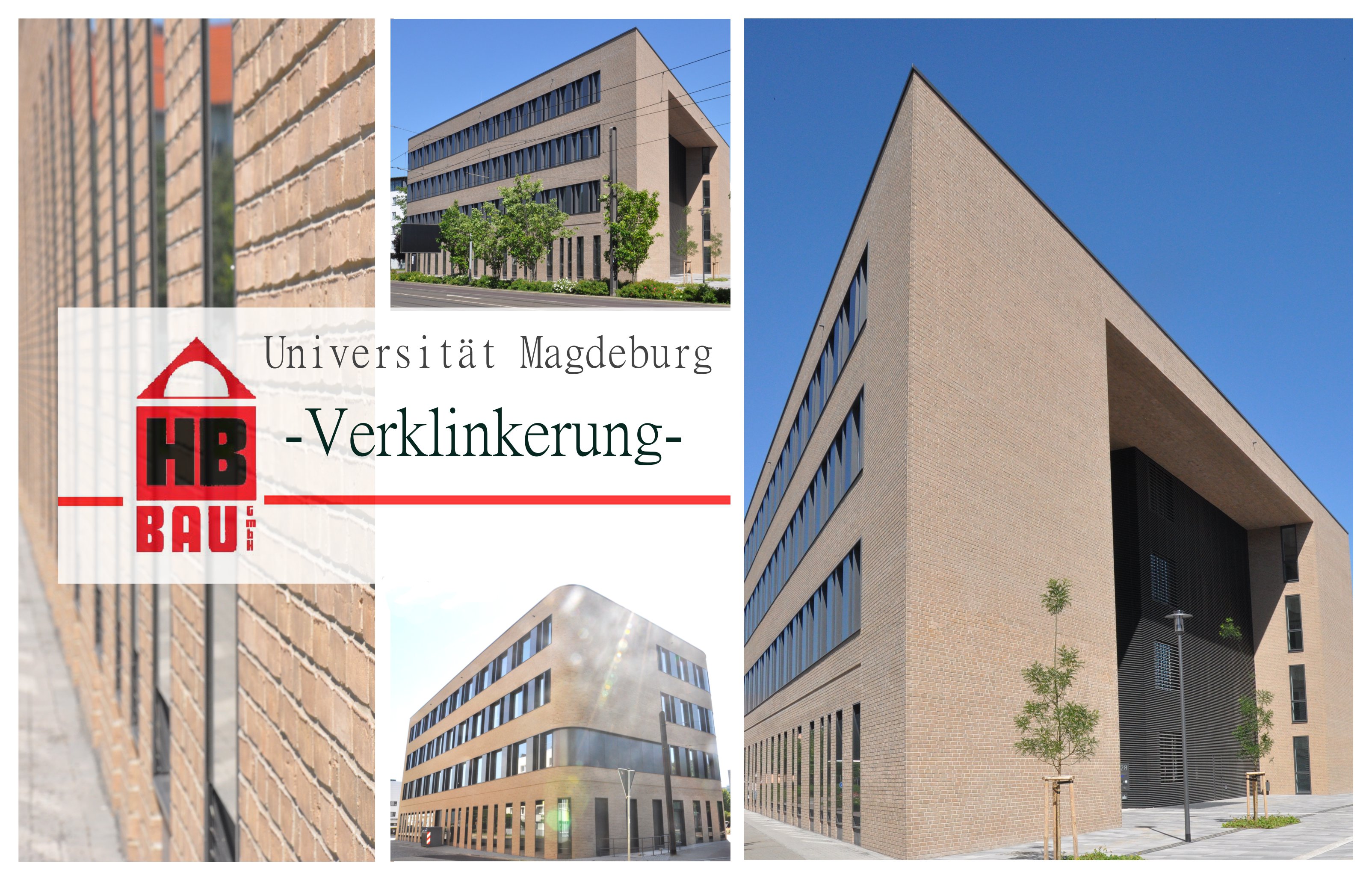 Verklinkerung - Fassadenverklinkerung Universität Magdeburg